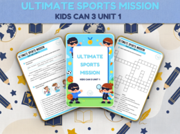 ULTIMATE SPORTS MISSION – Karta Pracy Kids Can 3 (Unit 1) | Grywalizacja & Present Simple