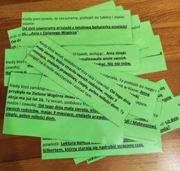 Ania z Zielonego Wzgórza - test na uważność