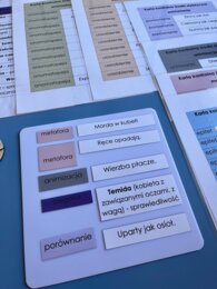 Środki stylistyczne - dopasowanie - tabela