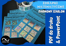 Darmowy szablon (edytowalny). Zdrapki matematyczne z liczb całkowitych:)