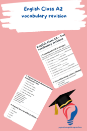 English Class A2 – Unit 3 – vocabulary revision