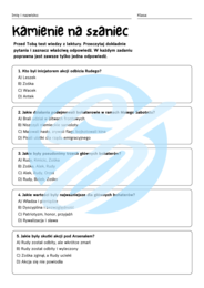 Test z lektury „Kamienie na szaniec” | Aleksander Kamiński| Szkoła podstawowa | 15 pytań ABCD + Klucz + Skala ocen