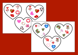 WALENTYNKI - dooble – biblioteka – świetlica – przedszkole – 39 szt.