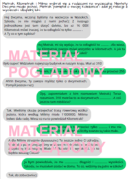 Jednostki długości - karta pracy klasy 4, 5 (materiał na całą lekcję)