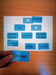 Stosunki przestrzenne - przyimki, przysłówki
