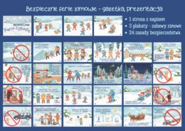 Bezpieczne ferie zimowe - prezentacja, gazetka