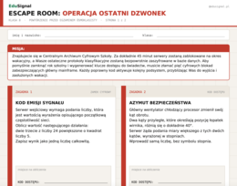 Escape Room: Operacja Ostatni Dzwonek — Klasa 8 | Powtórka przed wakacjami (zakres E8)