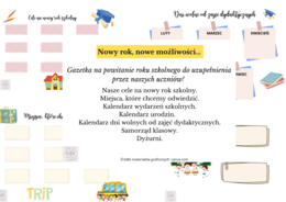 Gazetka na powitanie roku szkolnego