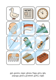 Memory logopedyczne – Utrwalenie głoski „G”