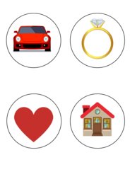 ANDRZEJKI - dekoracja, napis, wróżba z latarka, kolorowanka