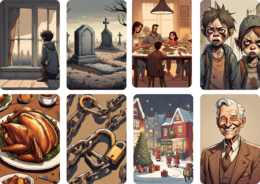 Karty lekturowe dla klas 7-8 (grafika koncepcyjna)