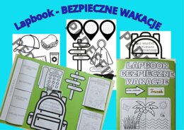 Lapbook - bezpieczne wakacje + dyplom uznania