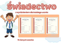 Świadectwo z wyróżnieniem ( czerwony pasek)