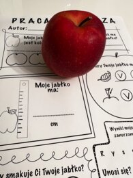 Nauczanie przez doświadczanie -Jabłko - Praca Badawcza, karta pracy