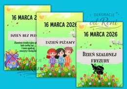 Odliczajmy do wiosny!-14 propozycji -  w 5 wariantach z różnymi datami (16.03 – 20.03)-ponad 100 stron!!!