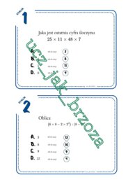 Stacje zadaniowe na Dzień Tabliczki Mnożenia