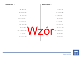 Mnożenie jednomianów (liczby całkowite) | matematyka, algebra | 26 kolumn