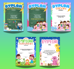 ZESTAW DYPLOMÓW przedszkolaki
