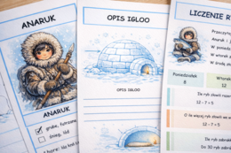 Anaruk i Arktyka – zestaw kart pracy dla klas 1–3