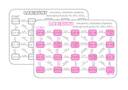 LABIRYNT - mnożenie i dzielenie ułamków dziesiętnych przez 10, 100, 1000. Klasa 4, 5, 6