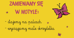 MOTYLE - ĆWICZENIE W PODSKOKACH | PRZEDSZKOLE, ŻŁOBEK