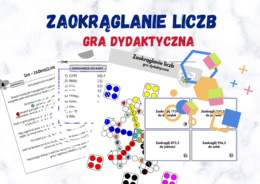 Zaokrąglanie liczb - gra planszowa