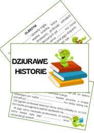 Dziurawe historie - karty pomagające pisać opowiadania, rozbudzające wyobraźnię