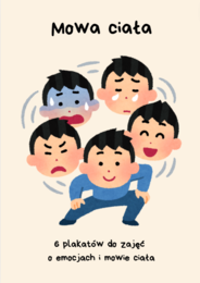 Zestaw Plansz do Nauki Mowy Ciała i Emocji dla Nauczycieli - 6 Plansz do Rozmowy z Dziećmi TRENING UMIEJĘTNOŚCI SPOŁECZNYCH TUS