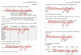 Alfabet, głoska, litera, samogłoska, spółgłoska, funkcja litery "i" - karty pracy, sprawdzian, kl. 4, grupa A i B