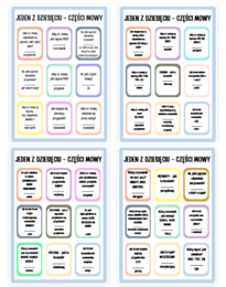 Jeden z dziesięciu / 1 z 10 / części mowy / konkurs / zabawa / turniej