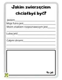 A gdyby tak... zostać zwierzęciem na jeden dzień