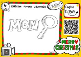 🎄 English Advent Calendar – dla klas 1 - 4 szkoły podstawowej