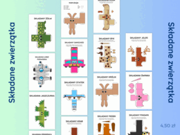 Składane zwierzątka -15 zwierzątek