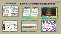 Rzeczownik -scenariusze , karty pracy, stacje zadaniowe (kl. V-VI)