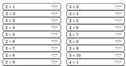 KABOOM Tabliczka mnożenia
