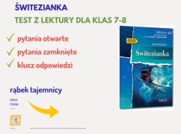 TEST z lektury Świtezianka - pytania zamknięte, pytania otwarte, klucz odpowiedzi 🖊️