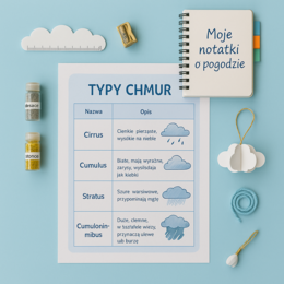 Karta pracy: „Odkryj świat deszczowych chmur”