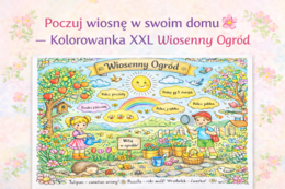 Kolorowanka "Wiosenny ogród"