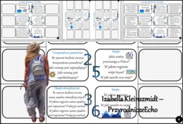 Notatka okienkowa/stacja zadaniowe/notatka interaktywna/notatka graficzna/karta pracy/sketchnotka „Cechy klimatu Polski” w pdf do SP. Geografia 7, dział „Środowisko przyrodnicze Polski”. Materiał wykonany na podstawie podręcznika z wydawnictwa Nowa Era. 