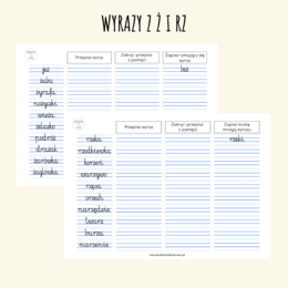 ORTOGRAFIA Z KLASĄ - WYRAZY Z Ó, U, Ż, RZ, H, CH NIEWYMIENNYM