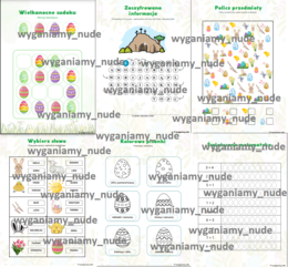 Wielkanoc karty pracy Święto Wielkiej Nocy