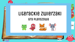 Literackie zwierzaki - gra planszowa