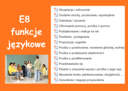 E8 funkcje językowe - prezentacje