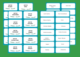 MOTYWY LITERACKIE - bohaterowie - fiszki - klasy 7-8 - egzamin - powtórzenie