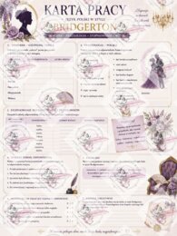 Karty pracy z Bridgertonami homonimy, synonimy, stopniowanie, deklinacja itd.