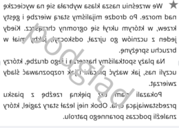 Lustrzane dyktando "rz i "ż" dla klas 4-6