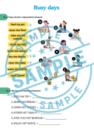 Stars and Heroes 3 - unit 3 - Busy Days - Karty Pracy