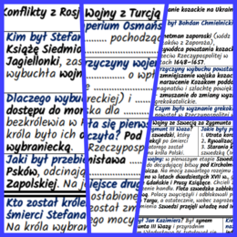 Dzieje i kultura Rzeczpospolitej w XVI–XVII w. Komplet notatek i kart pracy