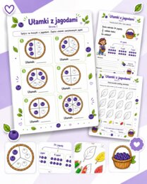 Ułamki z jagodami