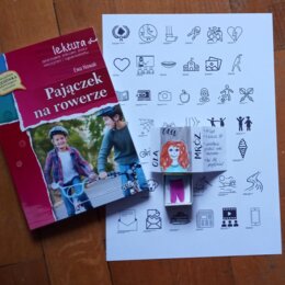 symbole - Pajączek na rowerze